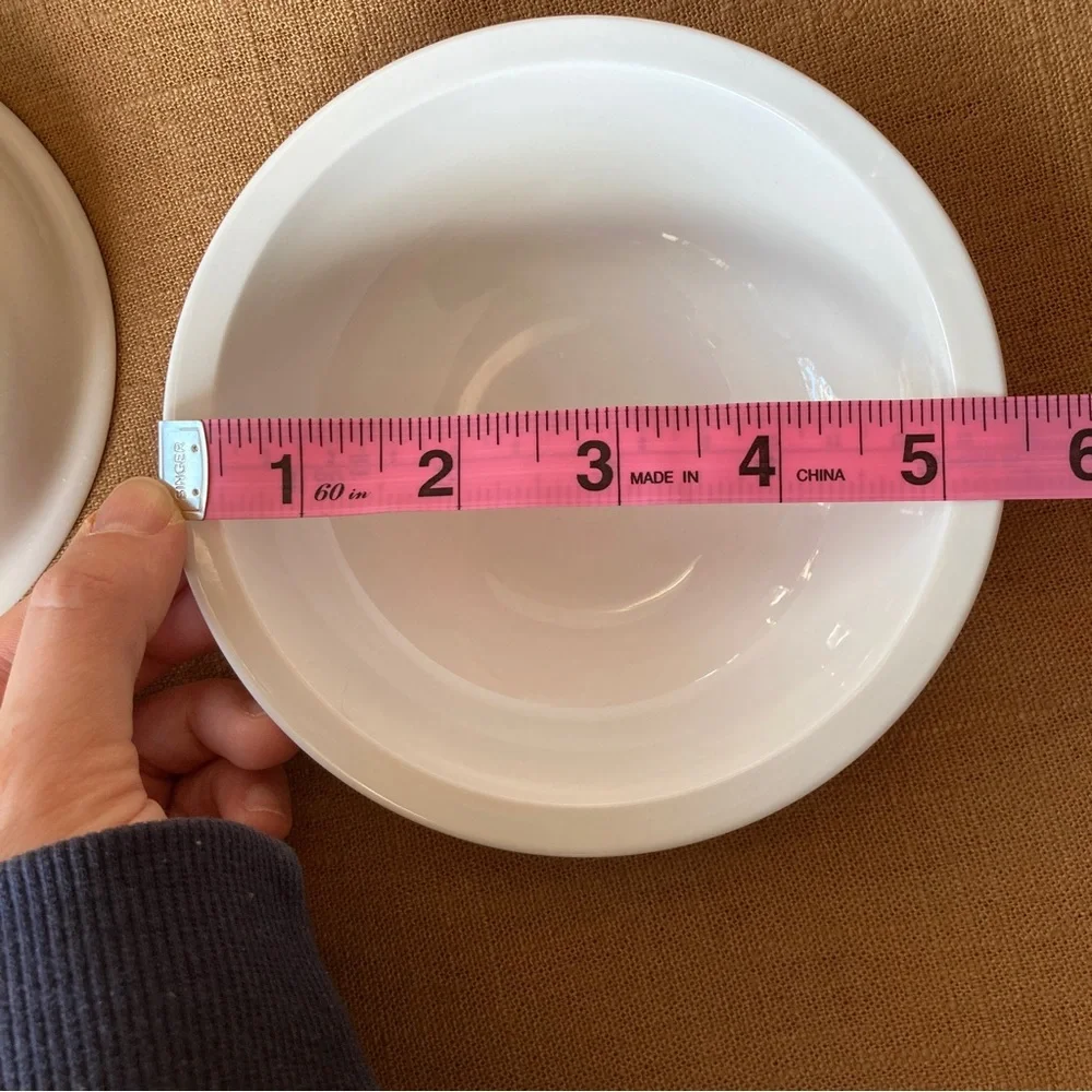 Set of 2 ceramic food water bowls for raised feeder